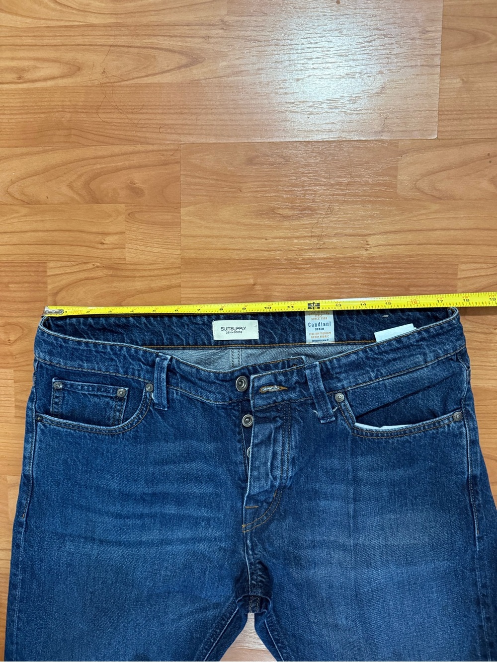 Suitsupply Men's Slim Straight Jeans - Blue Denim - Picture 11 of 11